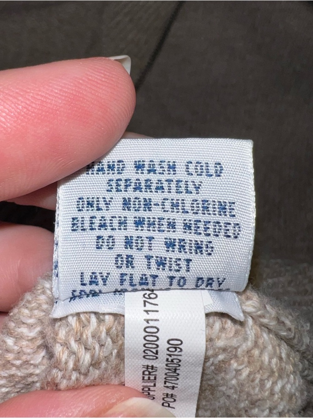 Polo by Ralph Lauren Men’s Quarter-Zip Sweater - Beige Oatmeal Cotton Blend XL - Picture 10 of 13